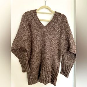 Large Zashi Mohair V Neck Sweater